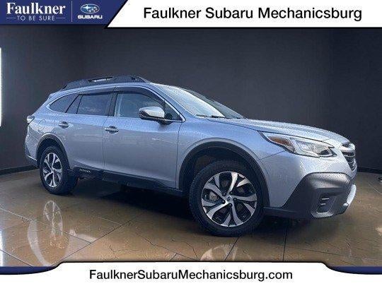 2022 Subaru Outback Limited CVT in Ice Silver Metallic — front three-quarter view