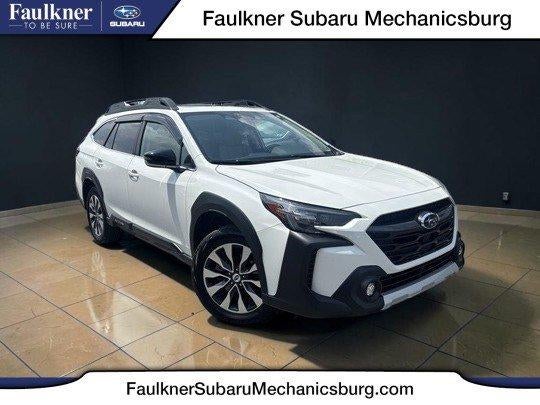 2024 Subaru Outback Limited AWD in Crystal White Pearl — front three-quarter view