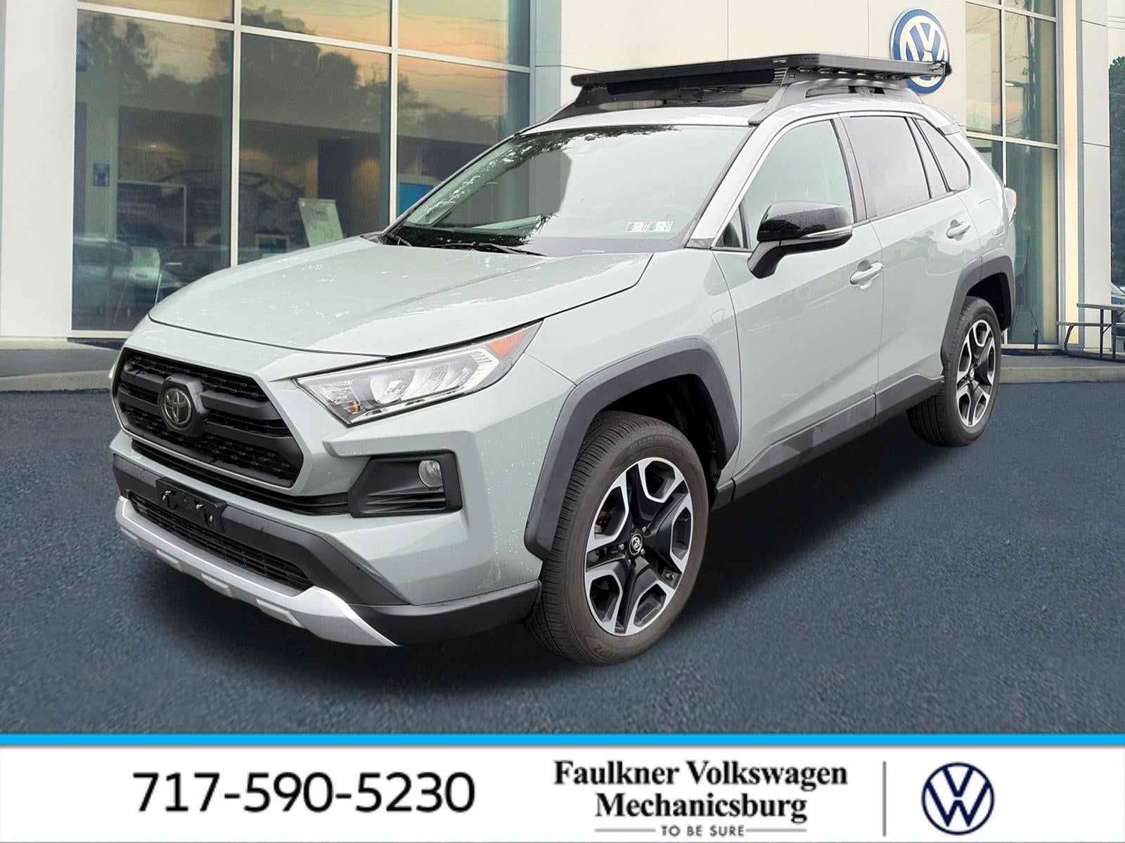 2019 Toyota RAV4 Adventure AWD (Natl) in Lunar — front three-quarter view