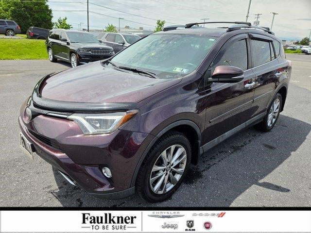 2016 Toyota RAV4 AWD 4dr Limited (GS) in Black Currant — front three-quarter view