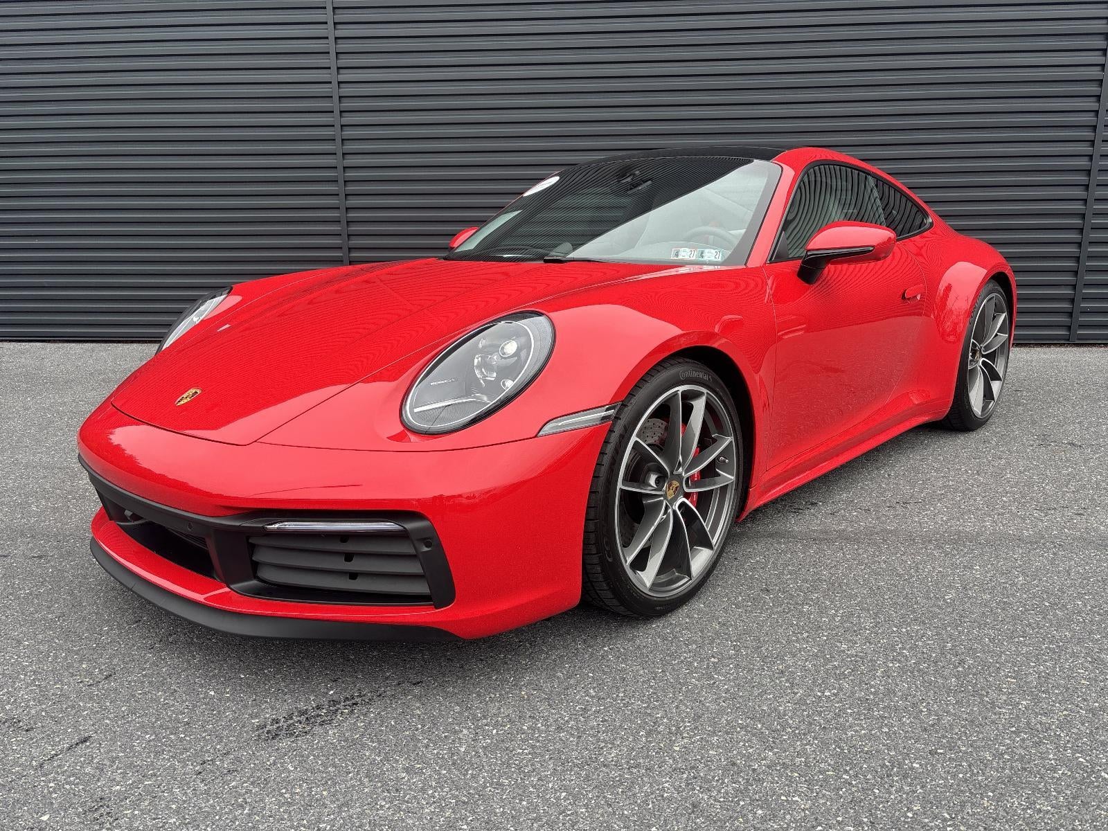 2024 Porsche 911 Carrera S Coupe in Guards Red — front three-quarter view