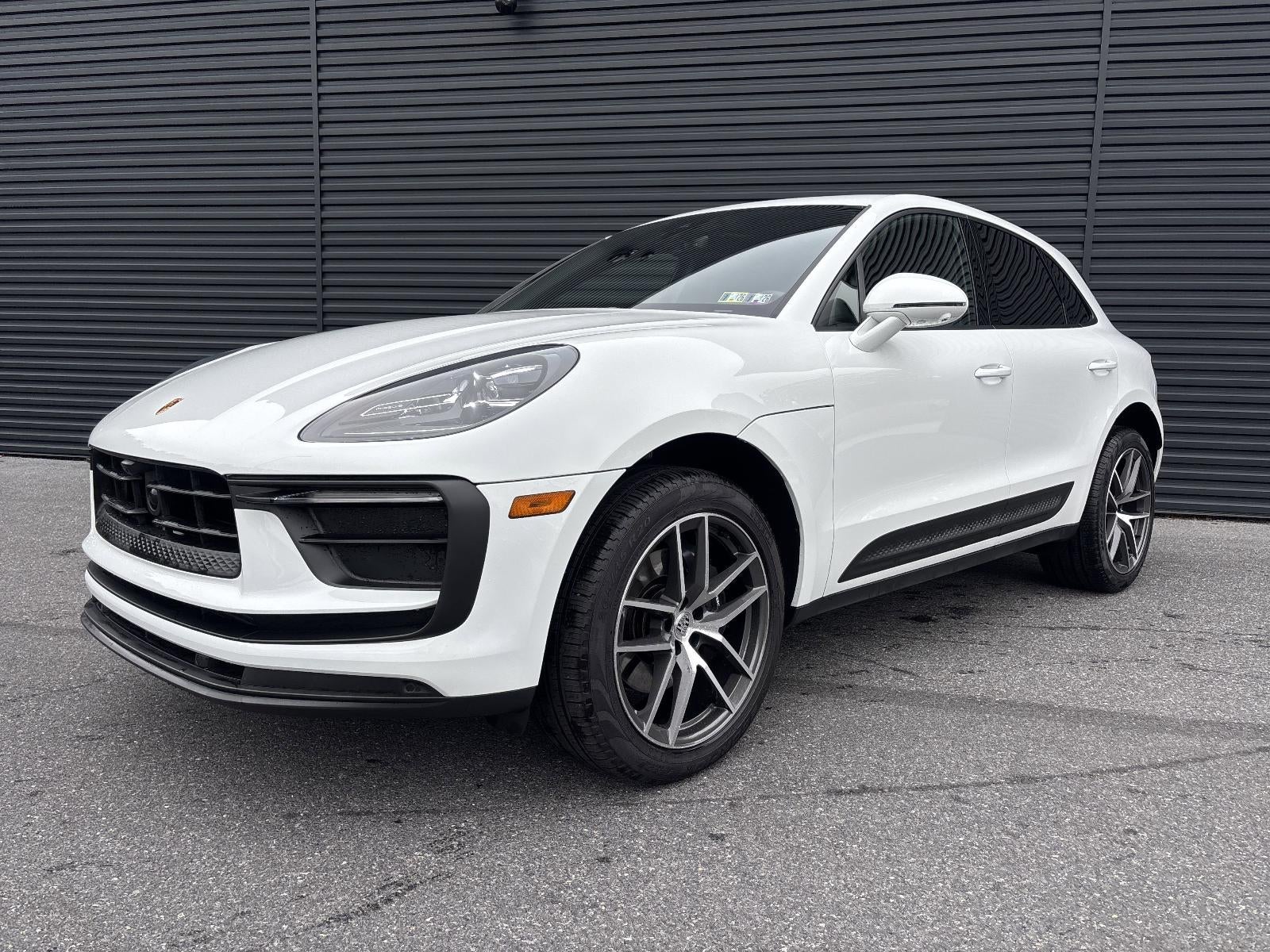 2025 Porsche Macan T AWD in White — front three-quarter view