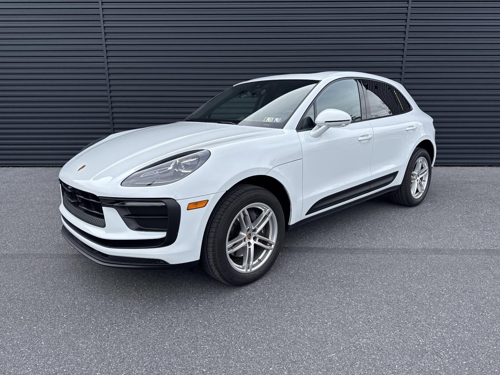2025 Porsche Macan AWD in White — front three-quarter view