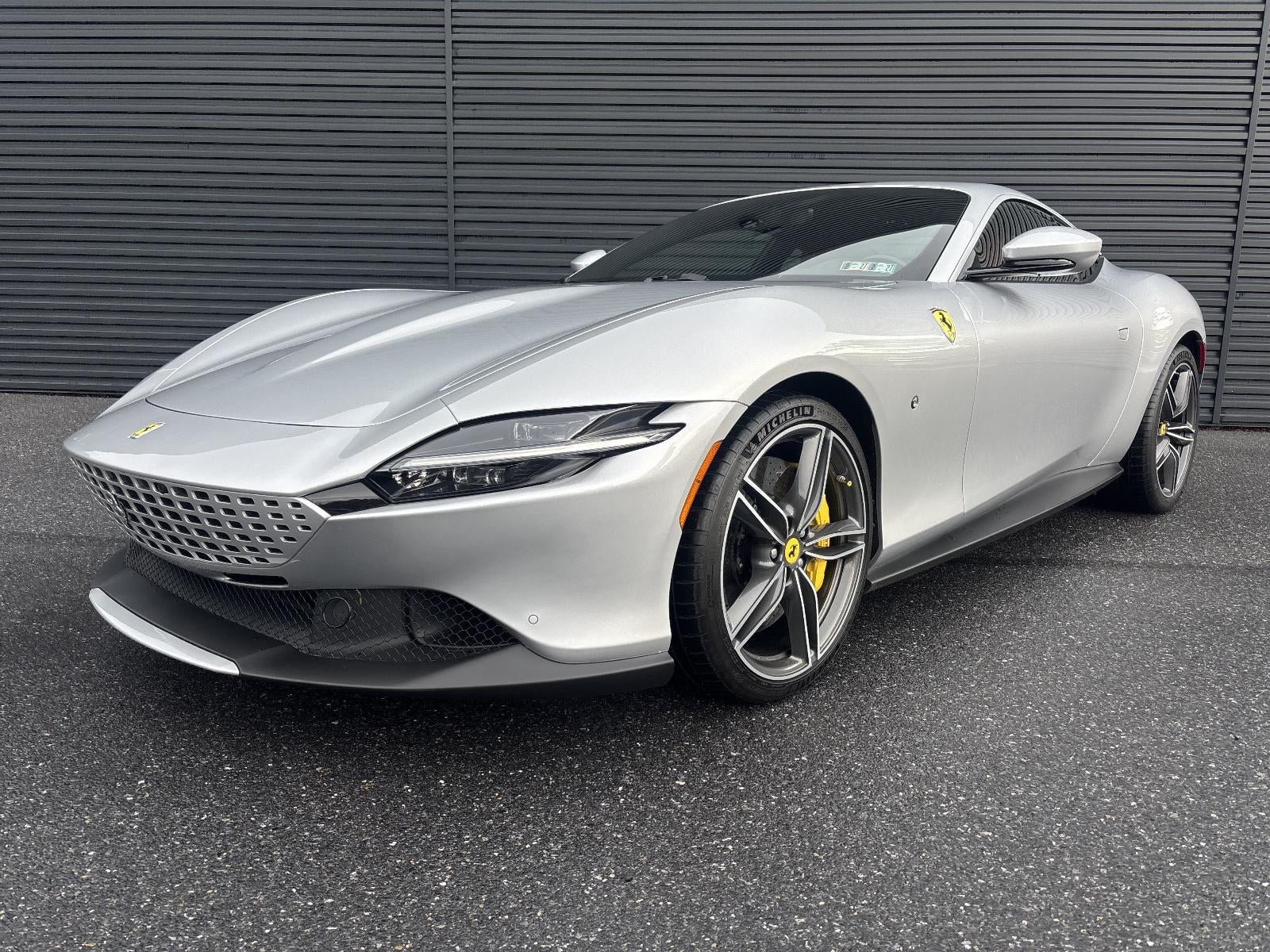 2022 Ferrari Roma Coupe in Argento Nurburgring Metallic — front three-quarter view