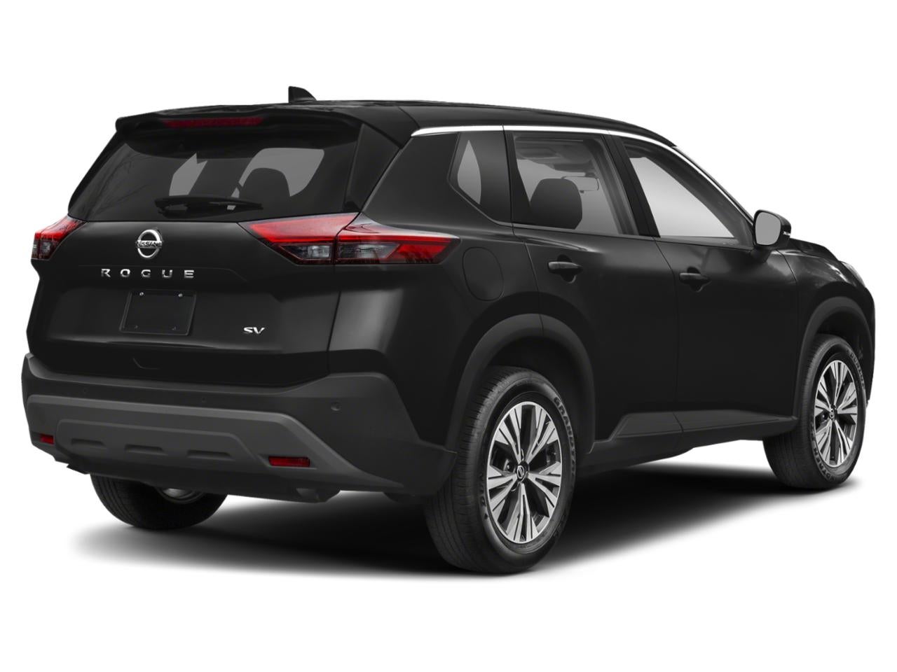 2021 Nissan Rogue — rear three-quarter view
