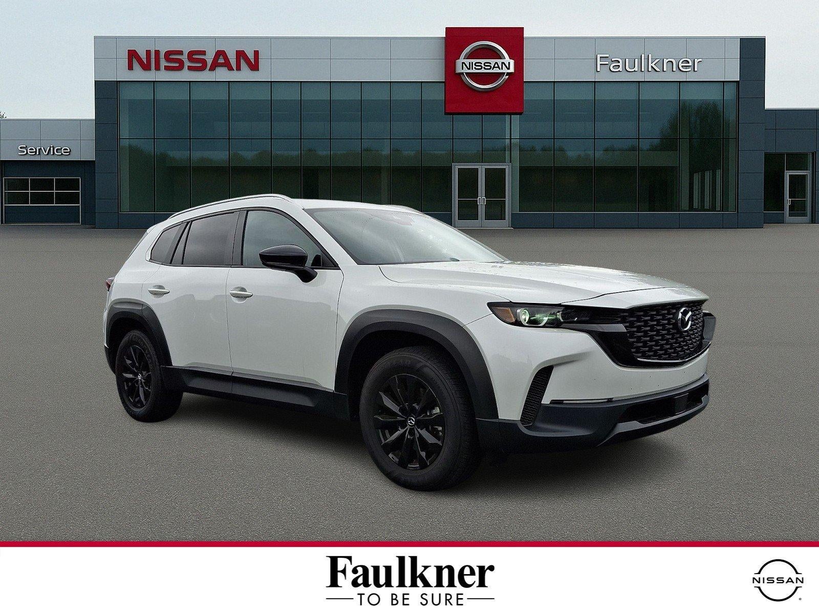 2023 Mazda Mazda CX-50 2.5 S Preferred Plus Package AWD in Wind Chill Pearl — front three-quarter view