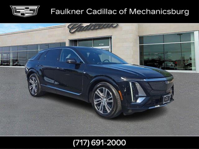 2024 Cadillac LYRIQ Luxury 1 in Stellar Black Metallic — front three-quarter view