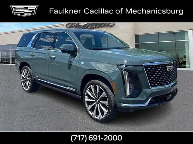 2026 Cadillac Escalade Luxury in Aegean Stone — front three-quarter view