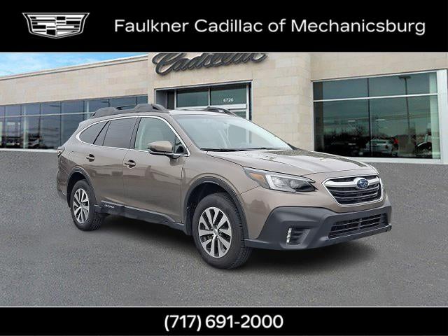 2021 Subaru Outback Premium in Brown — front three-quarter view